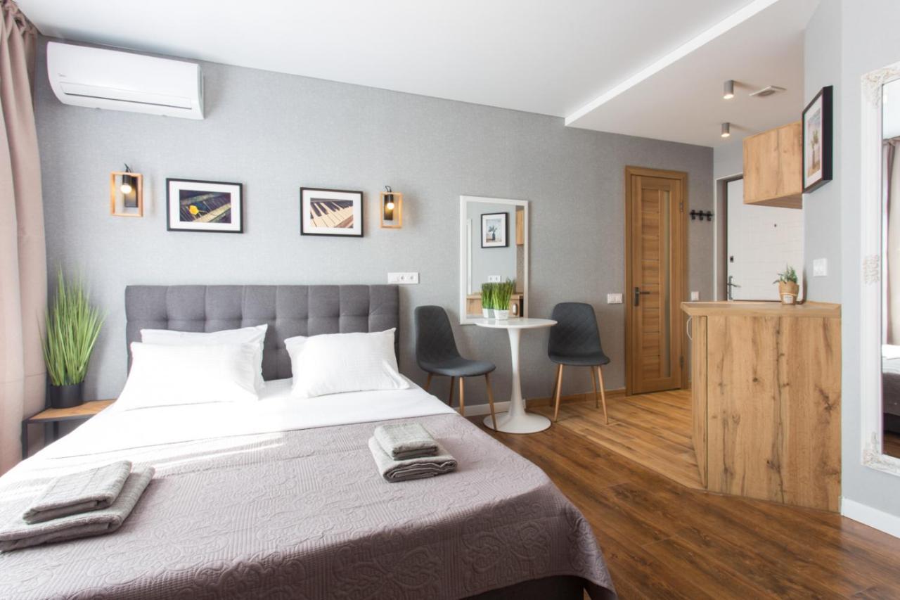 Studio With City View - Hrekivska Str. 5-1 哈尔科夫 外观 照片